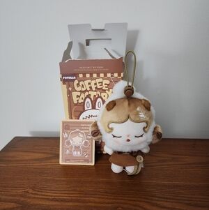 Pop Mart Coffee Bean Factory Plush SkullPanda, Authentic